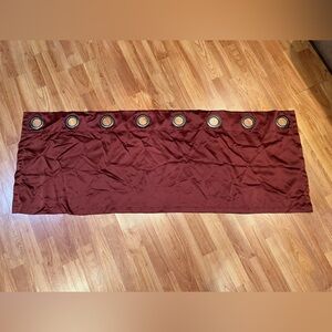 Burgundy Grommet window valances